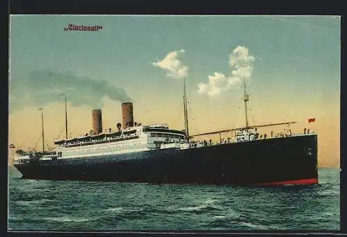 AK Passagierschiff Cincinnati auf See
