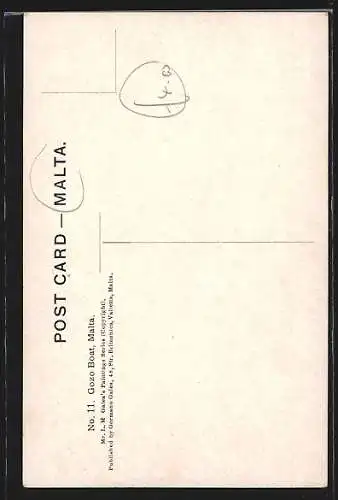 Künstler-AK Fischerboot mit Segeln