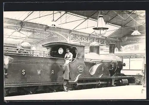 AK Dampflokomotive No. 682 der LSWR