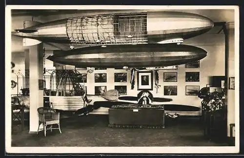 AK Friedrichshafen, Zeppelin-Museum des Luftschiffbau-Zeppelin, Innenansicht