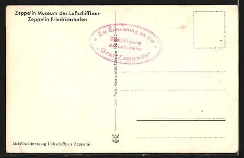 AK Friedrichshafen, Zeppelin-Museum des Luftschiffbau-Zeppelin, Innenansicht