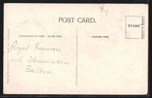 AK Royal Engineers, Balloon Section, Preparing for an Ascent