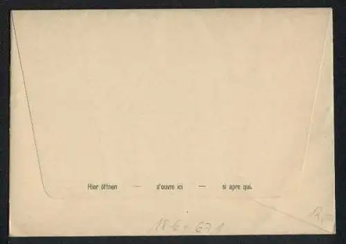 AK Bern, Exposition Nationale 1914, Ausstellungsbrief, Ganzsache
