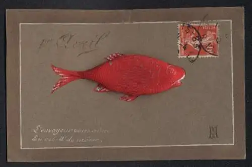 AK Ein Fisch aus gefülltem Textil