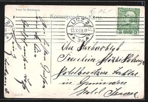 AK Linz a.d. Donau, Landstrasse mit Strassenbahn