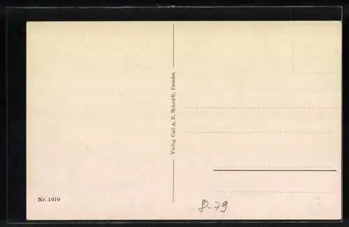 AK Die Butter ist ein kostbar'Gut, drum send'ich Dir ein Stückchen heut'..., Butter auf einem Teller liegend