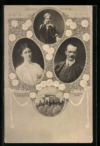 AK Portraits der Famile Krupp