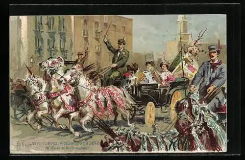 AK Neapel / NapoliIl ritorno da Montevergine