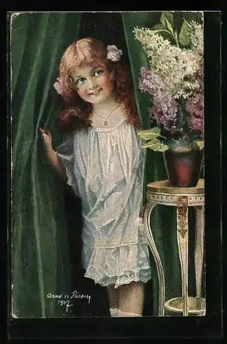 Künstler-AK Arno von Riesen: Das Geburtstagskind