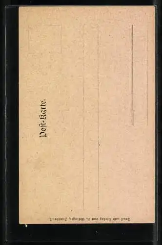 Künstler-Lithographie Edward Theodore Compton: Eggental-Schlucht, Sommeridyll