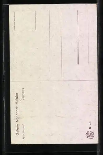 Künstler-AK Ruab Gnischaf: Überredung, Frau flirtet mit ihrem Liebsten