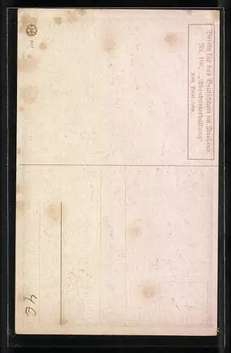 Künstler-AK Paul Hey: Abend-Unterhaltung, Herren und Frau am Tisch, Stempel der Marinekameradschaft von 1895