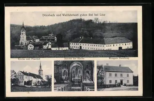 AK Wilhering, Dörnbach, Wengers Handlung, Kirche und Pfarrhof, Inneres der Kirche