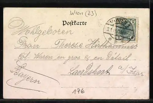 AK Inzersdorf b. Wien, J. Neumayrs Meierei und Café