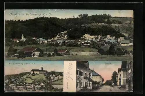 AK Friedburg, Teilansicht, Alt Friedburg 1364-1788, Strasse