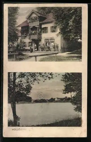 AK Franking, Holzöster, Pirkmann`sche Krämerei, Blick über den See