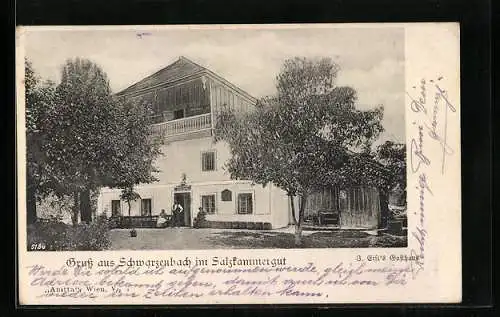 AK Schwarzenbach /Salzkammergut, J. Eisls Gasthaus