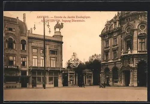 AK Anvers, Entrée du Jardin Zoologique