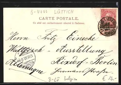 AK Liége, Rue Vinave d`Ile, Strassenpartie