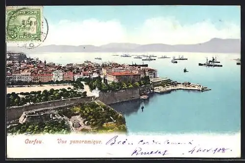 AK Corfou, Vue panoramique