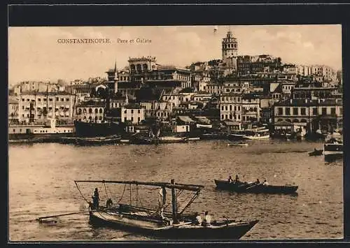 AK Constantinople, Péra et Galata, Fischerboote