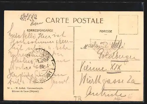 AK Constantinople, Péra et Galata, Fischerboote