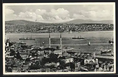 AK Constantinople, Vue de Soutari au Bosphore
