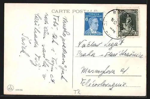 AK Constantinople, Vue de Soutari au Bosphore