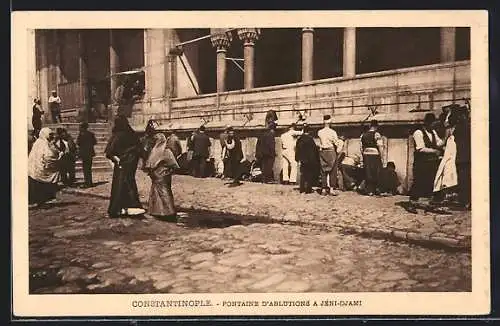 AK Constantinople, Fontaine d'Ablutions a Jeni-Djami