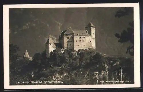 AK Balzers, Blick auf das Schloss Gutenberg