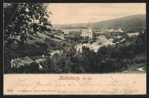 AK Kalksburg, Fernansicht vom Ort