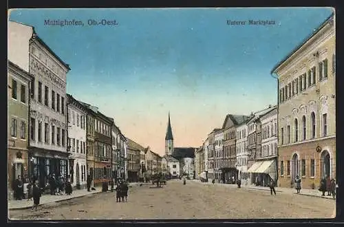 AK Mattighofen, Unterer Marktplatz