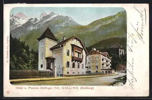 AK Golling /Salzach, Hôtel u. Pension Gollinger Hof