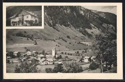 AK Fusch im Pinzgau, Ortsansicht aus der Vogelschau