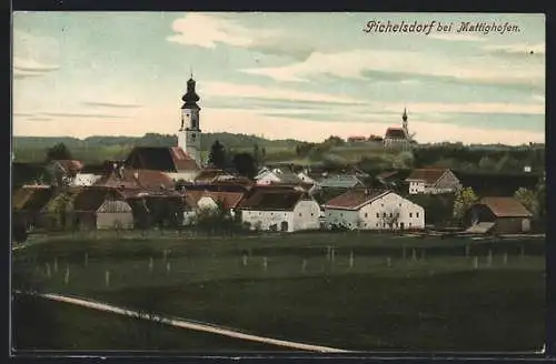AK Pischelsdorf am Engelbach, Ortsansicht aus der Vogelschau
