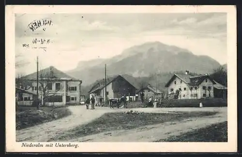 AK Anif, Niederalm mit Untersberg