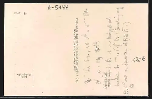 AK Handenberg /O.-D., Kirche vom Flugzeug aus