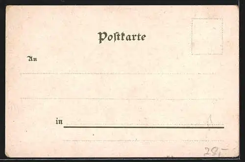 Lithographie Kriegsdorf / Pretzsch, Gasthof, Herrenhaus, Albert von Wedel Denkmal