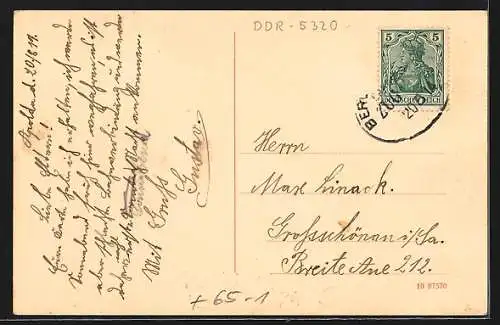 AK Apolda, Strassenpartie am Bahnhof