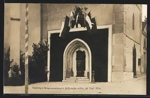 AK Pfaffenhofen a. Ilm, Nagelung des Kriegswahrzeichens 1916, Kriegshilfe