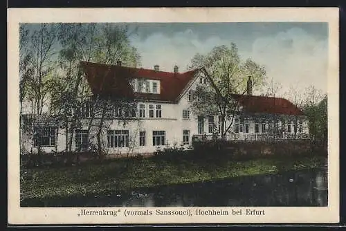 AK Hochheim bei Erfurt, Das Gasthaus Herrenkrug