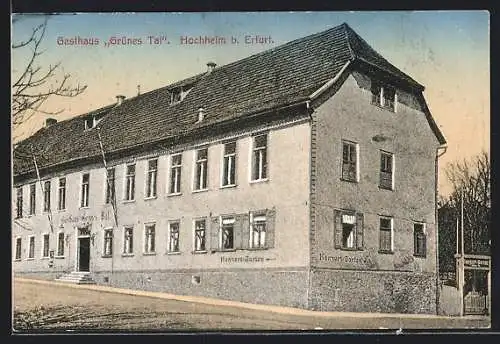 AK Hochheim b. Erfurt, Das Gasthaus Grünes Tal