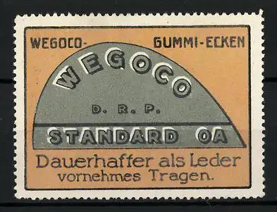 Reklamemarke Wegoco Standart OA - Gummiecken, dauerhafter als Leder