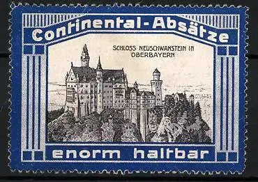 Reklamemarke Schwangau, Schloss Neuschwanstein, Continental-Absätze