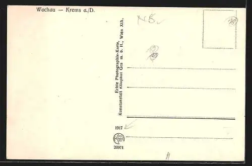 AK Krems a./D., Strassenpartie mit Wäscherei