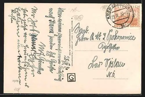 AK Krems a. d. D., Posthof mit Torbögen