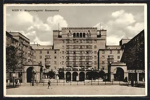 AK Wien, Margaretengürtel, Reumannhof mit Cafe