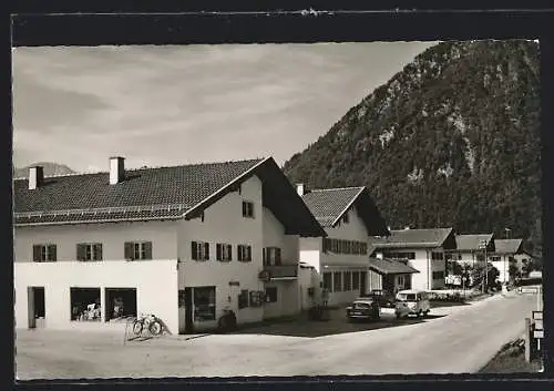 AK Piding /Obb., Bahnhofstrasse mit Post