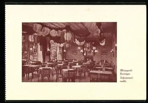 AK Wien, Leopolds Weingartl Restaurant, Getreidemarkt 5, Innenansicht