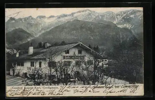 AK Grossgmain, Gasthof Kaiser Karl